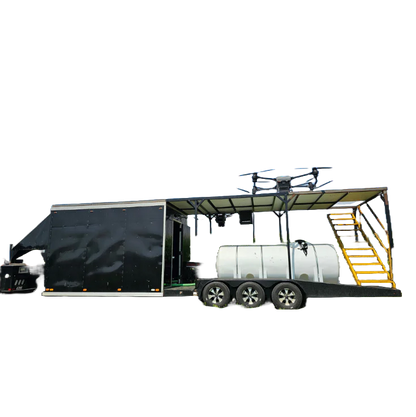 AvaryDrone | Flight Deck Drone Trailer | Model Front-2 | Deck Width 56" | 85-Gallon Mixing Tank | For Agricultural DJI Agras, T-Series & Flight Deck Systems