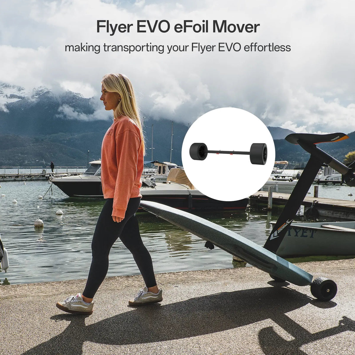 Waydoo Flyer EVO Mover | S / L | Fat Durable Wheels | For Flyer EVO Lite, Pro Plus & Max Plus