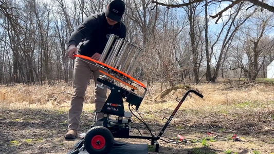 Do All Traps FlyWay 180 Elite Clay Thrower | 2-Wheeled Cart | Recycle Time 2.5-seconds
