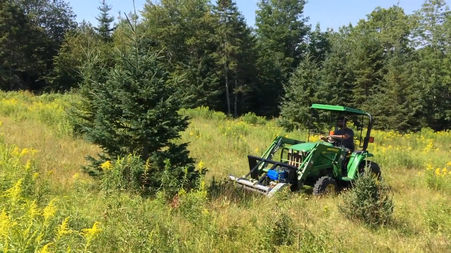 Forax Gas Powered Mulcher | Model GP40 | 40" Cutting Width | 14HP Kohler | For Tractor