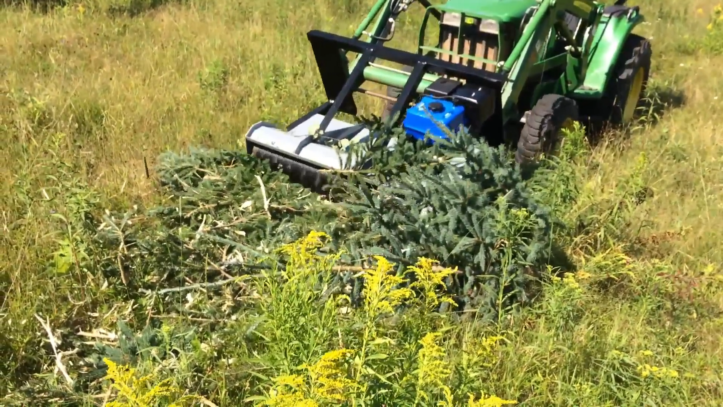 Forax Gas Powered Mulcher | Model GP40 | 40" Cutting Width | 14HP Kohler | For Tractor
