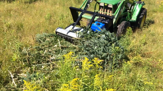 Forax Gas Powered Mulcher | Model GP40 | 40" Cutting Width | 14HP Kohler | For Tractor