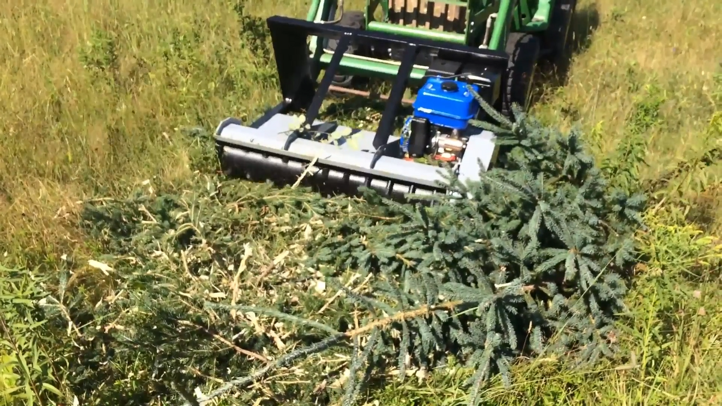 Forax Gas Powered Mulcher | Model GP40 | 40" Cutting Width | 14HP Kohler | For Tractor