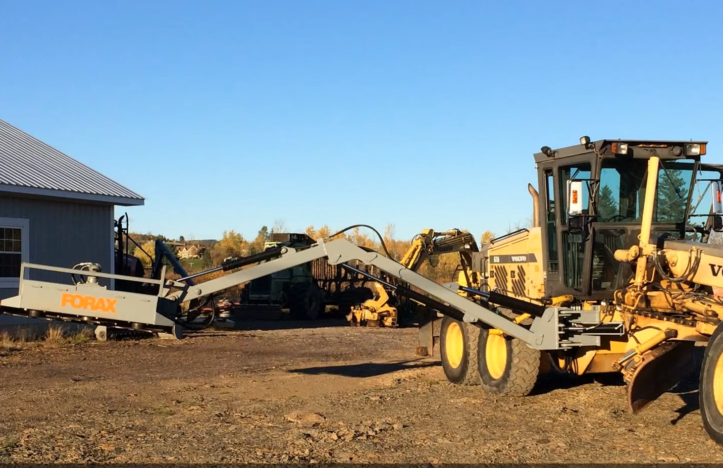 Forax 22' Implement Grader Boom | Weight 2800 lbs | Cutting Width 75" | Mulching Width 72" | For Road Grader