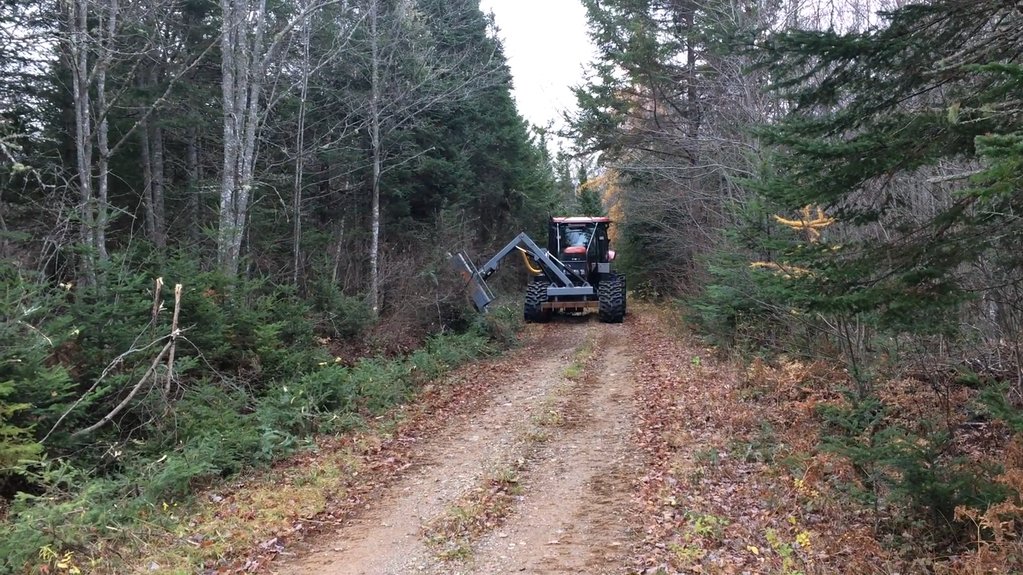 Forax Tilt / Extend 15' Boom Groomer Brush Cutter | 72" Cutting Width | 50-75 HP | For Tractor
