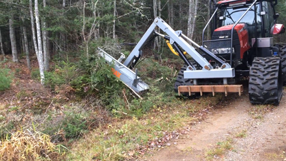 Forax Tilt / Extend 15' Boom Groomer Brush Cutter | 72" Cutting Width | 50-75 HP | For Tractor