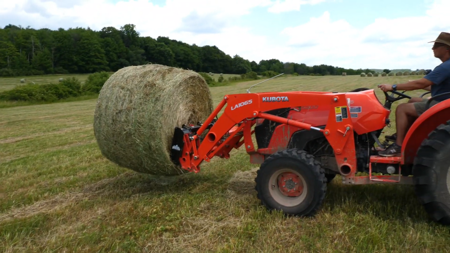 Dirt Dog 3-Point Bale Spear | Overall Width 31 7/8” & 39" inches | Horsepower 25-45 HP | For Tractors
