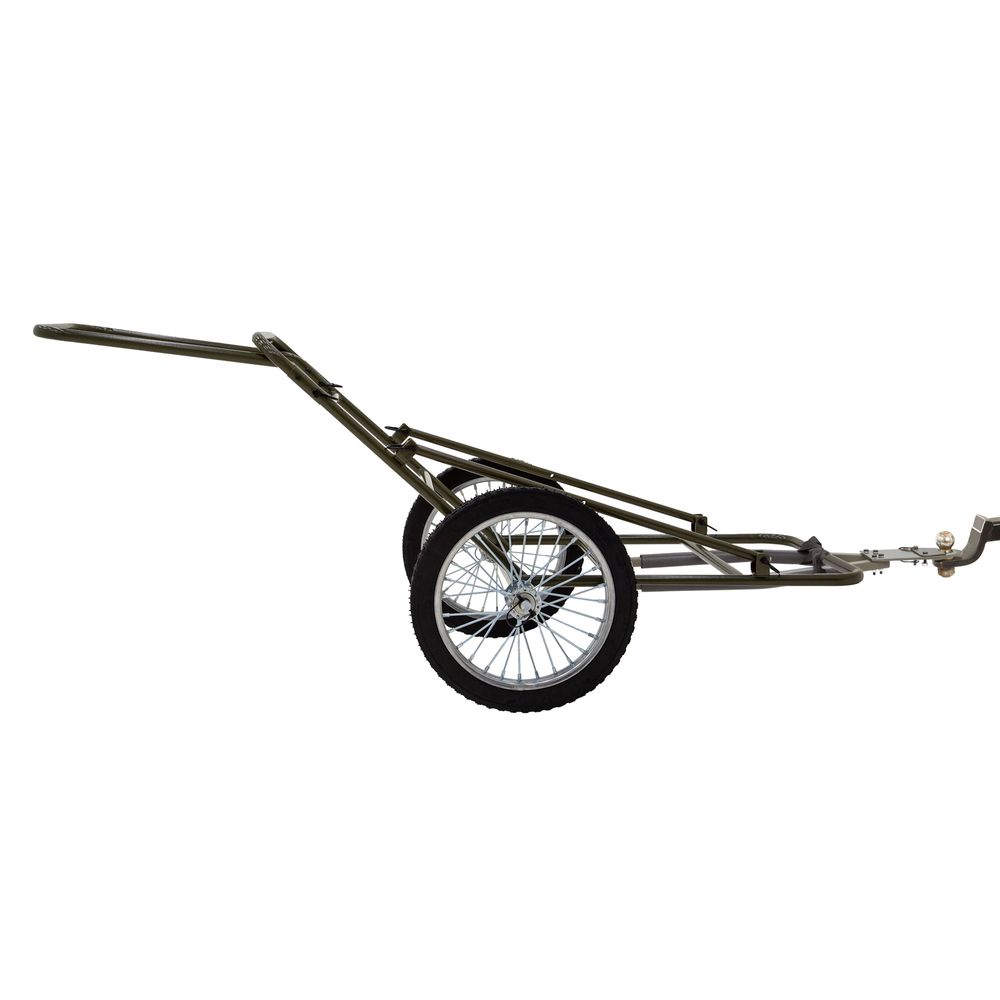 KShot Game Cart W/ Tow Bar | Model GAME-CART-TOW | 500 lb Capacity | 63" L x 26-1/4" W | 25 To 60 HP | For ATV & UTV Hunting Gear Hauling