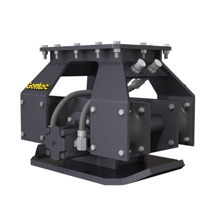 Gentec Equipment Hydraulic Plate Vibratory Compactors | Bottom Plate 21", 36" & 40" | Machine Size 1.5–29 Tons | For Excavators