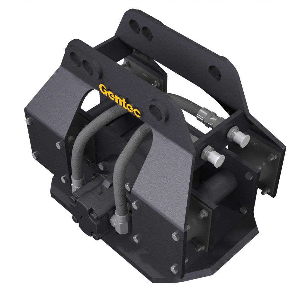 Gentec Equipment Pin-On Hydraulic Plate Compactors | Model GE870 & GE980 | Bottom Plate 21" & 40" | Machine Size 1.5–29 Tons | For Excavators