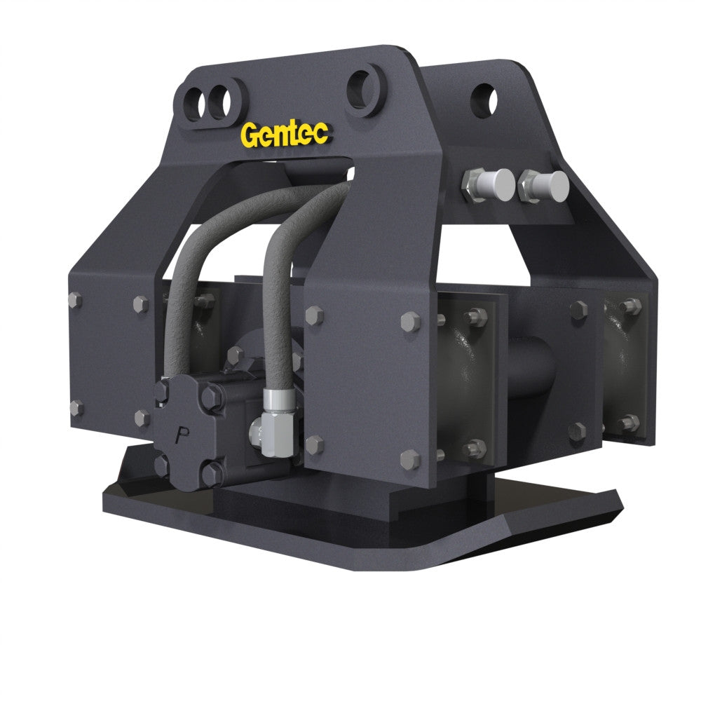 Gentec Equipment Pin-On Hydraulic Plate Compactors | Model GE870 & GE980 | Bottom Plate 21" & 40" | Machine Size 1.5–29 Tons | For Excavators