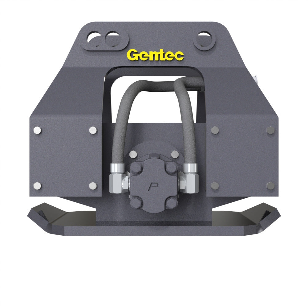 Gentec Equipment Pin-On Hydraulic Plate Compactors | Model GE870 & GE980 | Bottom Plate 21" & 40" | Machine Size 1.5–29 Tons | For Excavators