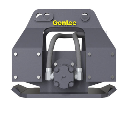 Gentec Equipment Pin-On Hydraulic Plate Compactors | Model GE870 & GE980 | Bottom Plate 21" & 40" | Machine Size 1.5–29 Tons | For Excavators