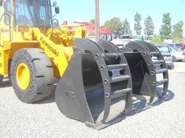 Werk-Brau Grapple Bucket | Width 88" To 132" | 1.75–8 yd³ Capacity | 15–25 GPM | For Wheel Loader