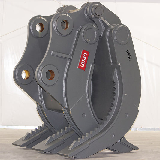 Teran Grapple Attachment | Model GRAPPLE-JD450 | Bucket Size 50" Inch with Jagged Teeth | Compatibility JD450 | For Excavators