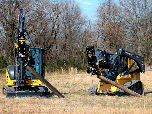Danuser Hornet T7 Post Driver With Grapple & Tilt, W\Weight Kit | Width 7" inches | Oil Flow Rate 10–30 GPM  | For Skid Steer