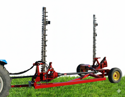 I&J Twin Mower | Model 706 | 18 ft Width | Heavy-Duty Twin 9 ft Bars | 150 To 200 HP | For Tractor