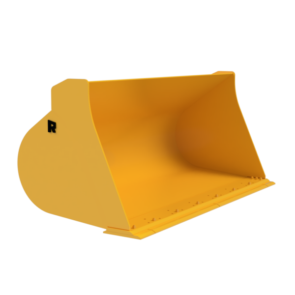 Rockland General Purpose Bucket | Sloped Bottom Design | Customizable Edges & Wear Protection | Straight Side-Cutters | For Loaders