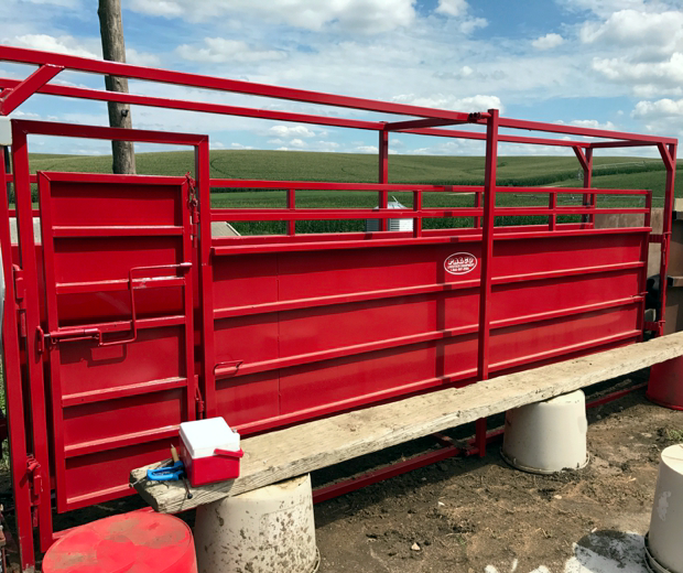 Global Equipment Palco Alleyway | Sections 8' & 16' | Adjustable Width 15"–28"+ | Cattle Handling | For Ranch Facilities & Cattle Operations