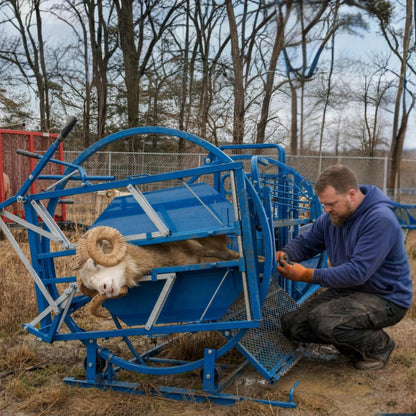 Sydell Deluxe Spin Doctor | #0938 | 46" Width | For Sheep & Goat Hoof Trimming & Handling