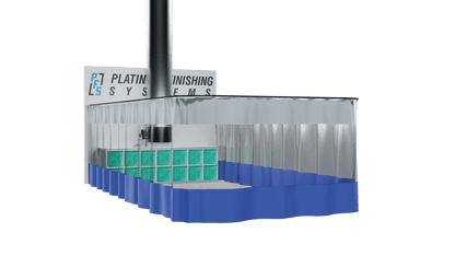 Platinum Finishing Paint Booth Systems Industrial Size Platinum Edition 2-Sided Limited Finishing Prep Station