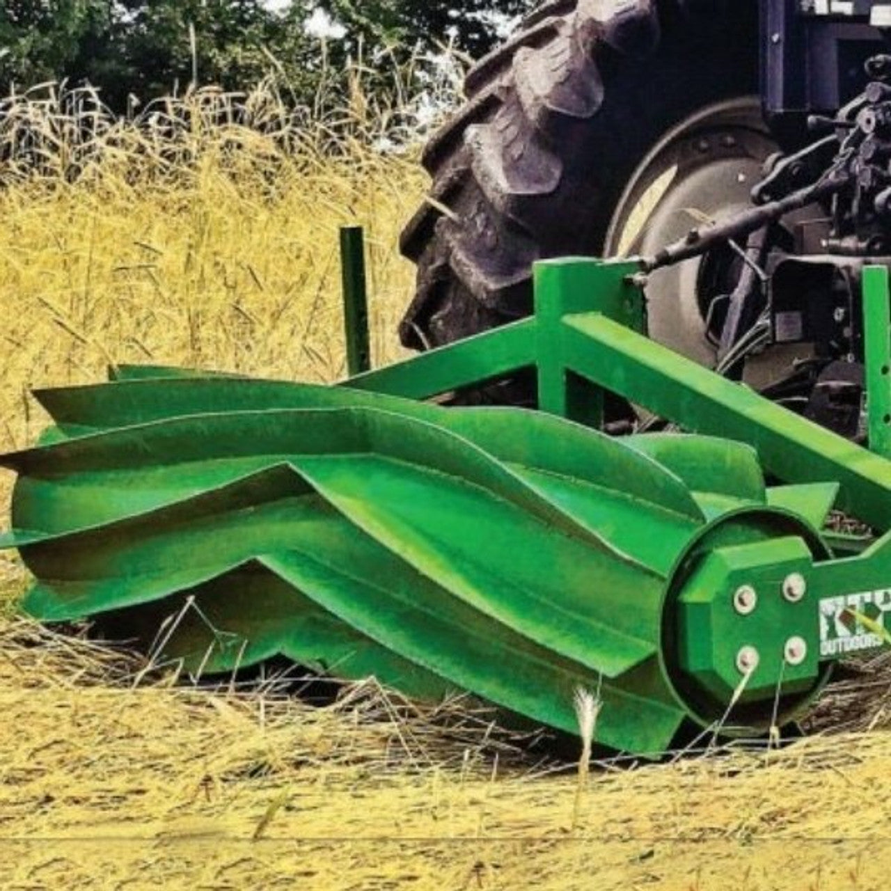 RTP Goliath Roller Crimper 8 |  Drum Width 8 ft. - 24" Diameter | 40HP |  For Tractor