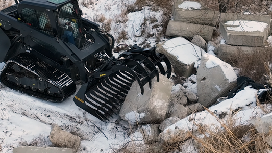 GrabTec Demo Grapple  iClaw™ Technology for Demolition, Rock Hauling & Tree Work | Model GDX | Width 84" inches | Horsepower 50-120 HP | For Skid Steers