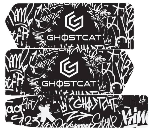 GhostCat Bikes Accessories Bundle | Battery Decals, BMX Kit – F Series, Drift Eight Metal Front Plate, Premium Tapia Seats, Rear Rack & Basket Options | For All Models GhostCat Bikes