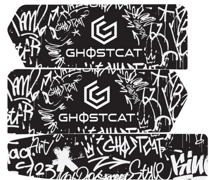 GhostCat Bikes Accessories Bundle | Battery Decals, BMX Kit – F Series, Drift Eight Metal Front Plate, Premium Tapia Seats, Rear Rack & Basket Options | For All Models GhostCat Bikes