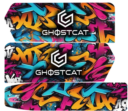 GhostCat Bikes Accessories Bundle | Battery Decals, BMX Kit – F Series, Drift Eight Metal Front Plate, Premium Tapia Seats, Rear Rack & Basket Options | For All Models GhostCat Bikes
