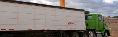 Demco Steel Hopper Bottom Trailers | Length 38' ft | Weight 10,700 Lbs | King Pin Setting 15" | Horsepower 255+ HP | For Tractors