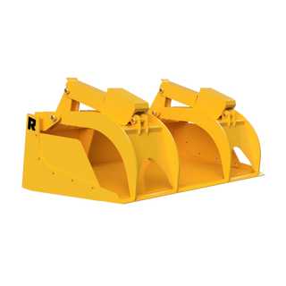 Rockland Heavy Duty Grapple Bucket | High-Strength Steel | Cylinder Rating 4,000 PSI | Horsepower Compatibility 65-75 HP | For Skid Steers