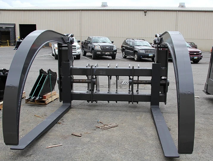 Werk-Brau Wishbone Grapple Forks | V-Frame | Width 72"–96" | 20–30 GPM | For Wheel Loaders