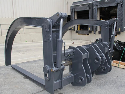 Werk-Brau Wishbone Grapple Forks | V-Frame | Width 72"–96" | 20–30 GPM | For Wheel Loaders