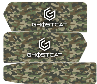 GhostCat Bikes Accessories Bundle | Battery Decals, BMX Kit – F Series, Drift Eight Metal Front Plate, Premium Tapia Seats, Rear Rack & Basket Options | For All Models GhostCat Bikes