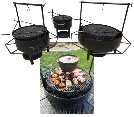 Outback Wildlife Feeders | Fire Pits | Models Tailgater, Junior & Texas | Sizes 24”, 30” & 36” | Manual Heat Control | For Camps, Tailgates & Outdoor Living