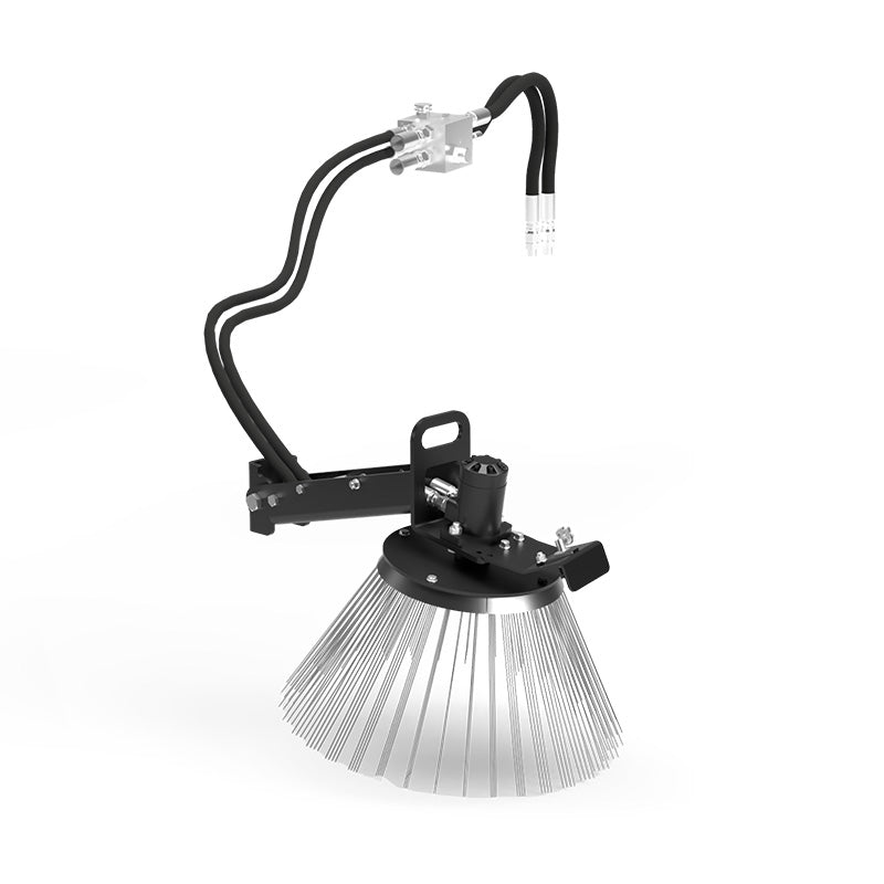 Virnig Pick-Up Broom | Models PUB60, PUB72 & PUB84 | Widths 60" To 84" | Hydraulic Flow 15 To 25 GPM | For Skid Steer