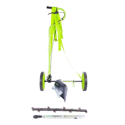 MiniTrencher GeoRipper®T/A Portable Handheld Trencher | Model E700 | 27" Digging Depth | Echo CSG-7410 | 2" Trenching Width