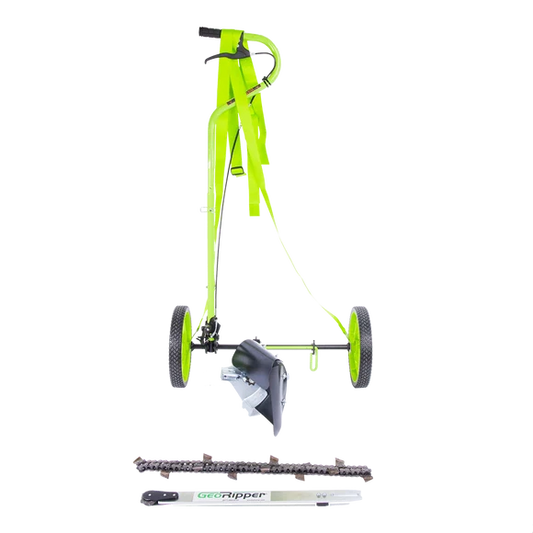 MiniTrencher GeoRipper® T/A Portable Handheld Trencher | Model MX500 | 20" Digging Depth | Milwaukee® MX314 | Battery-Powered