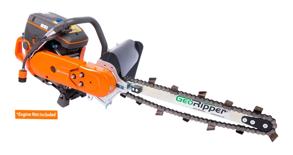 MiniTrencher GeoRipper® T/A Portable Handheld Trencher | Model H500 | 20" Digging Depth | For Husqvarna K770 & K970