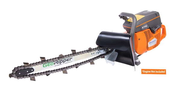 MiniTrencher GeoRipper® T/A Portable Handheld Trencher | Model H500 | 20" Digging Depth | For Husqvarna K770 & K970