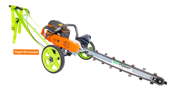 MiniTrencher GeoRipper®T/A Portable Handheld Trencher | Model H700 | 27" Digging Depth | Husqvarna K970 | 2" Trench Width
