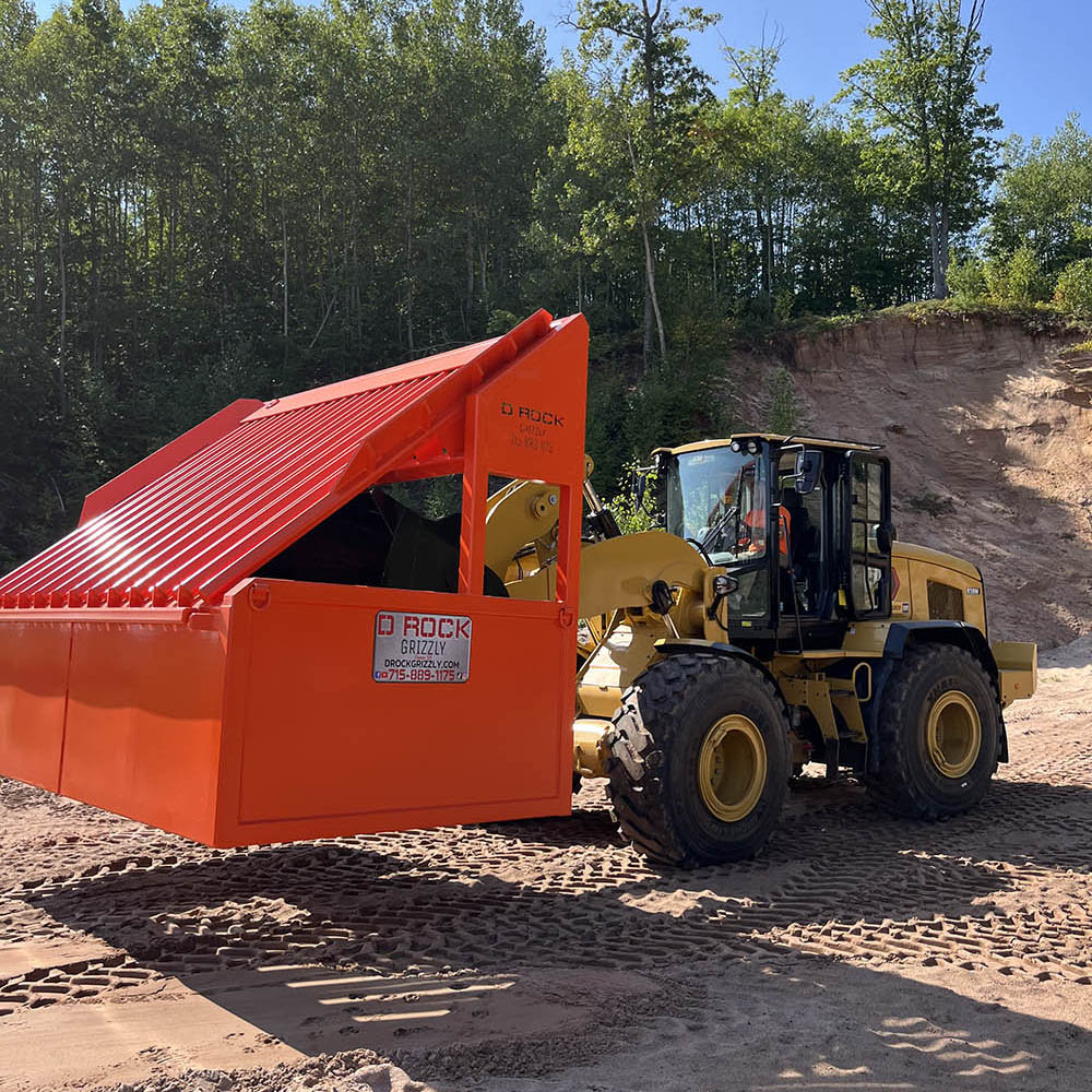 D Rock Grizzly Heavy-Duty Rock Separator | HD Model | 16′ Width | Handles Material Up to 36″ | Up TO 20 Tons | 50–120 HP | 20–45 GPM | For Skid Steers, Loader, Tractors, ATVs, UTVs & Excavators