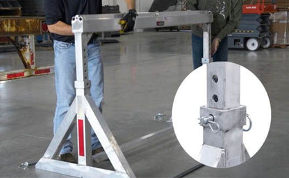 Heavy Duty Ramps | Modular Mini Yard Ramp System | Model 18-101-184-06-MYR | Width 84" Inches | Adjustable Height 15"–32" | Horsepower 23 HP | For Trucks, Trailers & Loading Docks