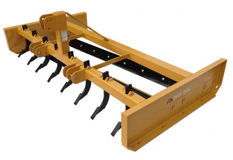 Dirt Dog HD Road Grader | HDGRB Series | Working Width 84" & 96" | 90+ HP | For Tractors