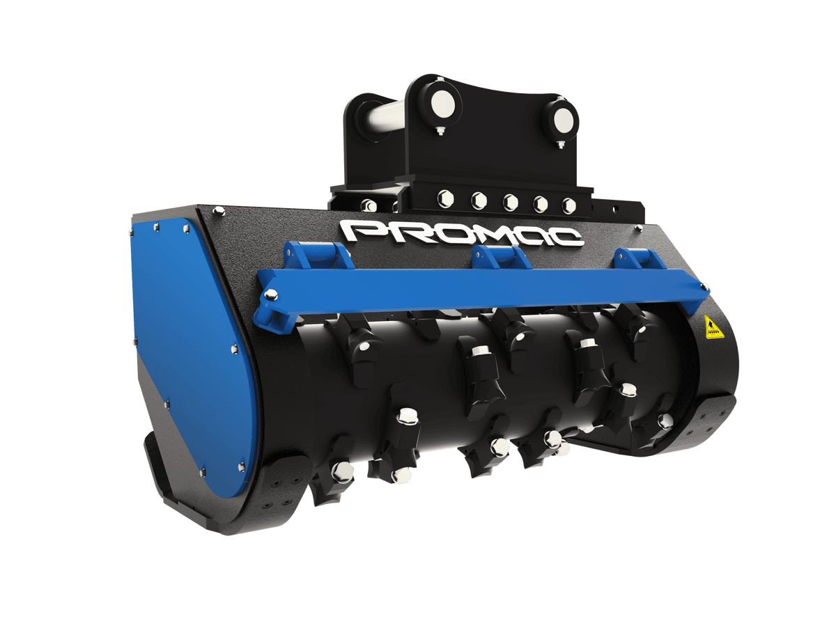 Promac Forestry Mulcher | Model HDM Series | Cutting Width 48" & 60" | 135 HP | 20+ Ton | For Excavators