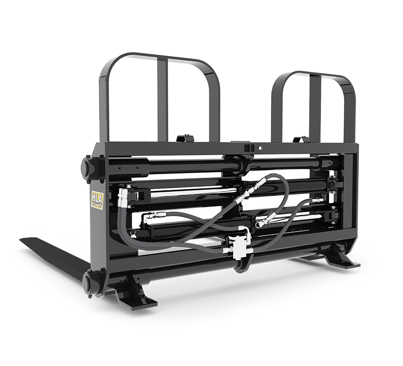 HLA Attachments Power Tine Pallet Fork 7500# Less Mount | Model 48"-54"-60" Pallet Fork | 48"-54"-60" Fork Length | For Loader