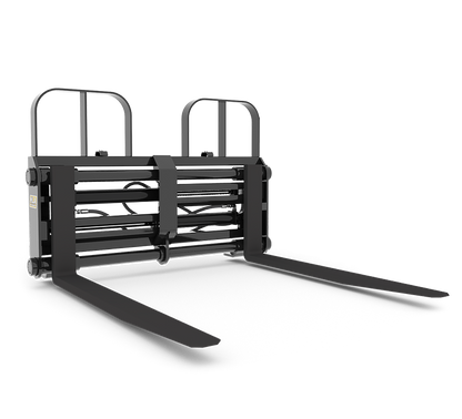 HLA Attachments Power Tine Pallet Fork 7500# Less Mount | Model 48"-54"-60" Pallet Fork | 48"-54"-60" Fork Length | For Loader