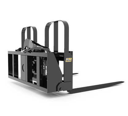 HLA Attachments Rotating Pallet Fork Less Mount & Tines | Model 4200# & 5500# | For Loader