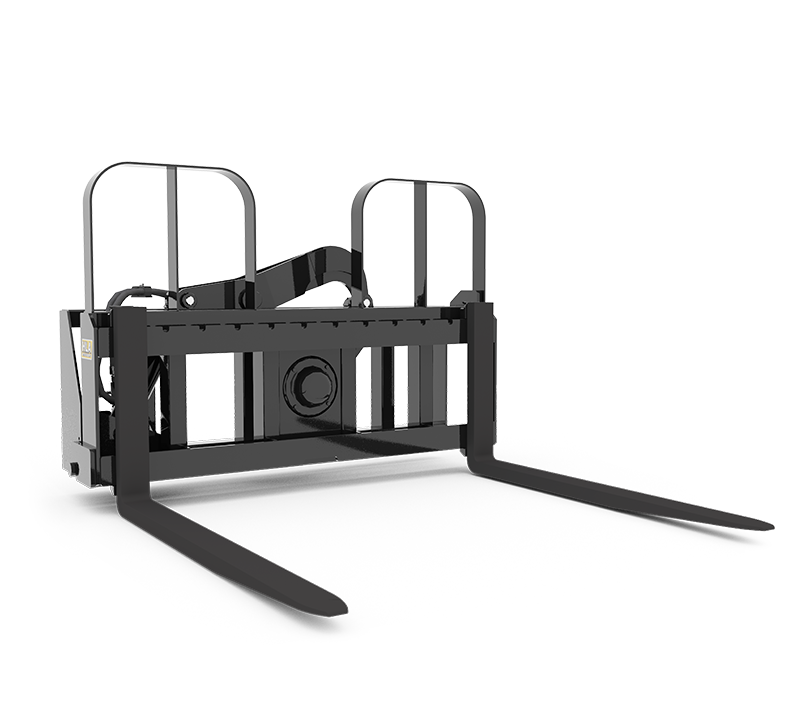 HLA Attachments Rotating Pallet Fork Less Mount & Tines | Model 4200# & 5500# | For Loader